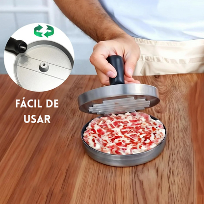 GrillMaster Press™ - Molde Profesional para Hamburguesas Caseras Perfectas